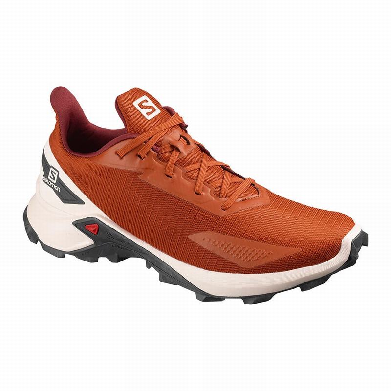 Salomon ALPHACROSS BLAST - Mens Trail Running Shoes - Orange - NZ (30597-QINS)